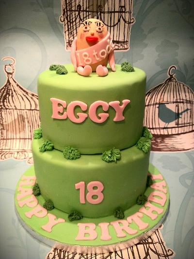 Eggy is 18 - Cake by Cakes galore at 24