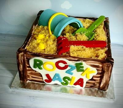 Sandbox cake  for 1st birthday - Cake by Daria