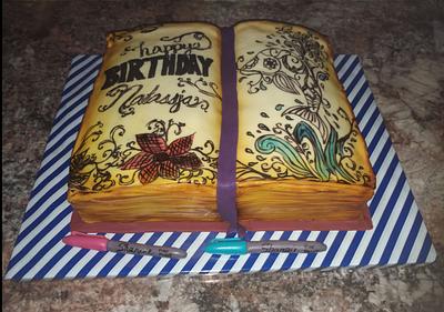 Adult coloring book - Cake by Tareli
