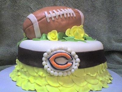 Football and roses - Cake by Laurie