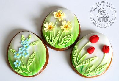 Easter Flower Cookies - Cake by Michaela Fajmanova