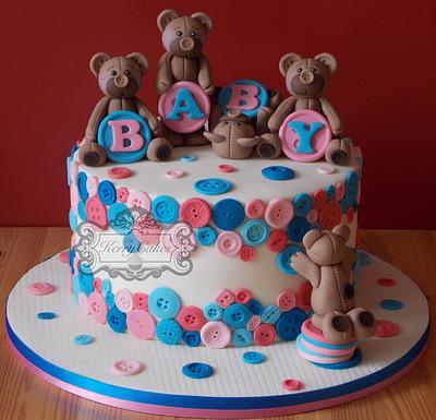 Button bears - Cake by kerrycakesnewcastle