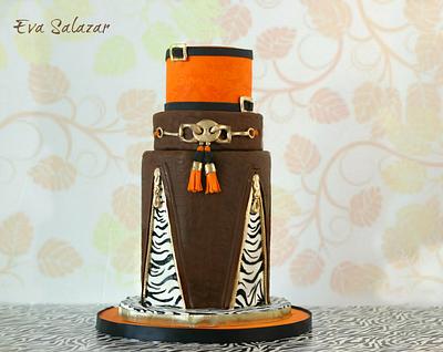 Orange zipper Cake - Cake by Eva Salazar 