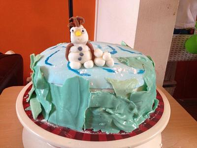 Frozen cake! - Cake by Woody's Bakes