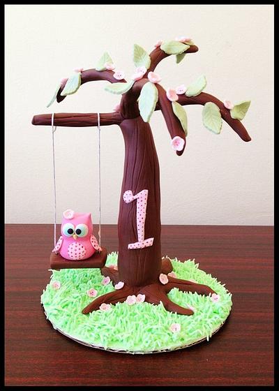 Owl topper - Cake by Cakemakinmama