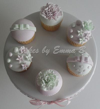 Purple and Green Pastel Cupcakes - Cake by CakesByEmmaB