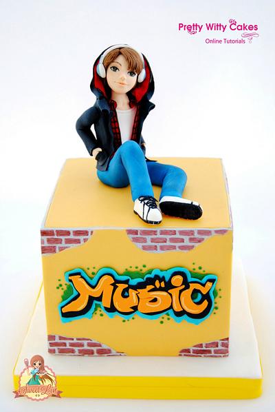 Grafitti Boy Cake - Cake by SweetLin
