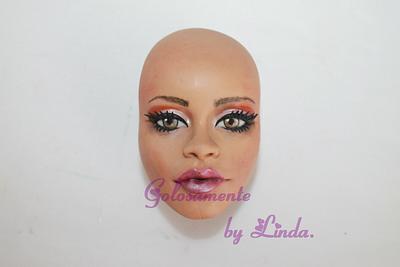 Rihanna's face - Cake by golosamente by linda