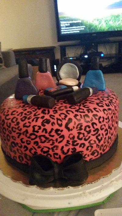 cheetah fashion cake - Cake by Baby cakes by amber