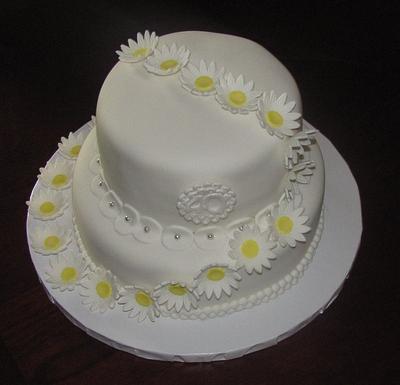 Daisy Anniversary cake - Cake by Jaybugs_Sweet_Shop