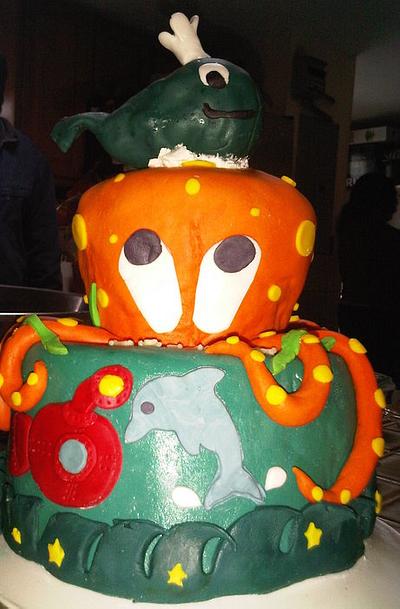 octopus - Cake by Julia Dixon