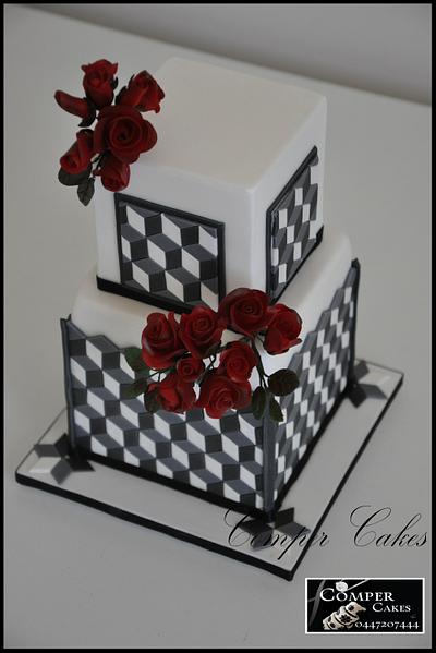 Miniature Wedding Cake - Cake by Comper Cakes
