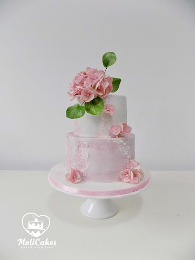 Hydrangea  - Cake by MOLI Cakes