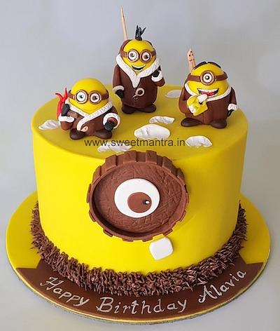 Minion theme cake - Cake by Sweet Mantra Homemade Customized Cakes Pune