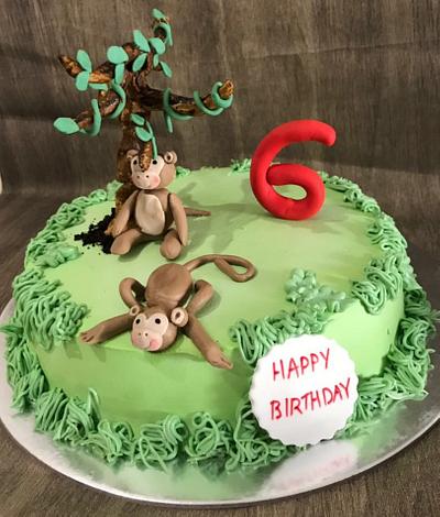 Funky monkey  - Cake by Cakes & Chocolates 