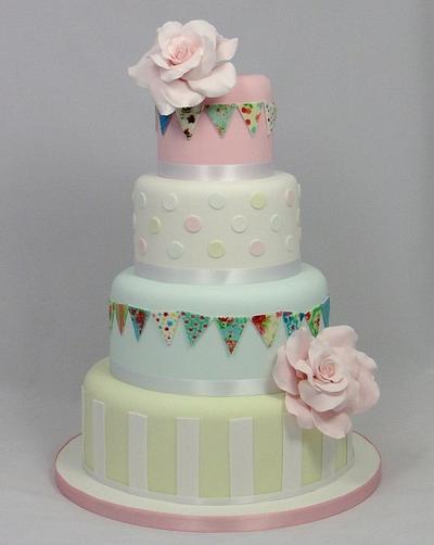 Cath Kidston Inspired Wedding Cake - Cake by Ceri Badham