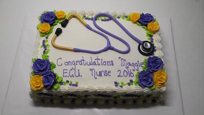 ECU Nurse Graduation - Cake by Donna Tokazowski- Cake Hatteras, Martinsburg WV
