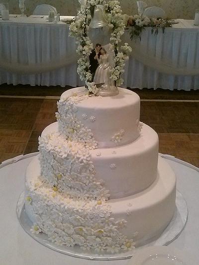 Cascading Daisies - Cake by Parties by Terri
