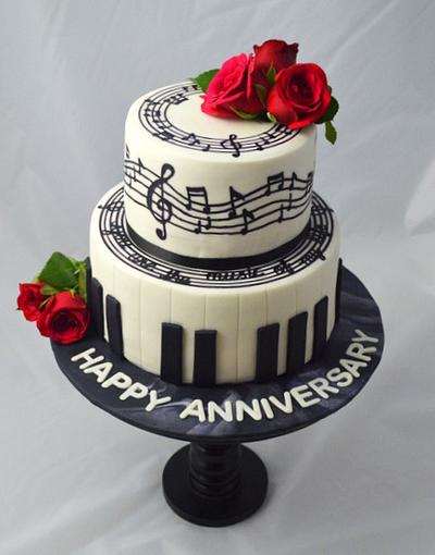 Music themed cake - Cake by Senthil