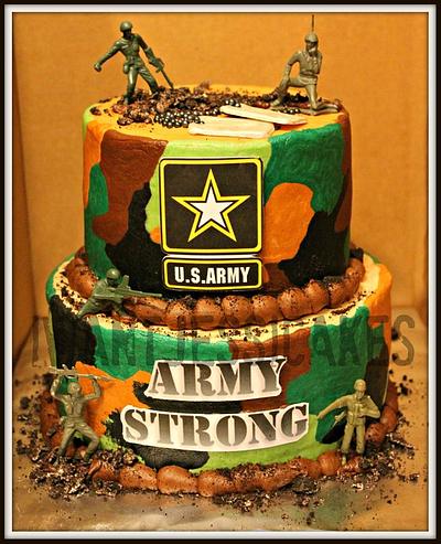 Camouflage Birthday cake - Cake by Jessica Chase Avila