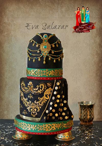 Emerald Queen - Indian Fashion Collab - Cake by Eva Salazar 