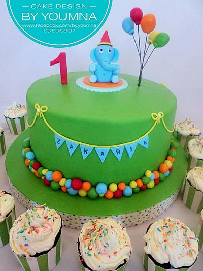 Elephant cake - Cake by Cake design by youmna 