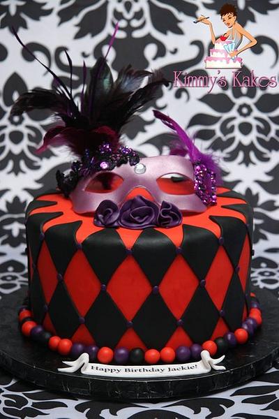 Masquerade Ball - Cake by Kimmy's Kakes