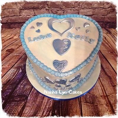 Anniversary Hearts ♥️  - Cake by Nanna Lyn Cakes