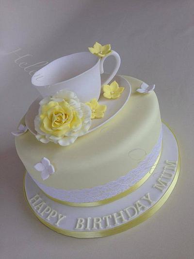 Afternoon Tea (Yellows) - Cake by Helen Allsopp
