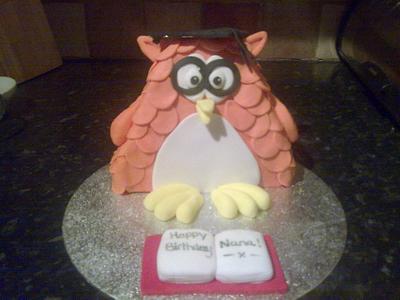 Wise Old owl - Cake by nannyscakes