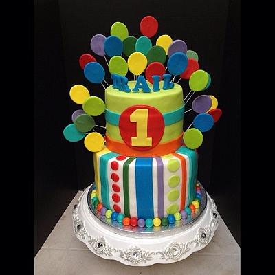 Balloon Cake - Cake by Kayceelicious