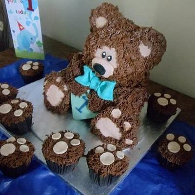 teddy bear - Cake by Enchanting Cupcakes hobby cakes