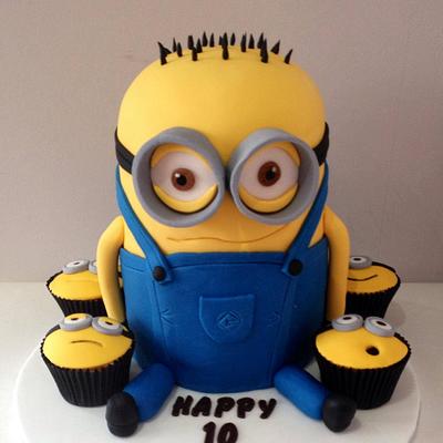 3D Minion Birthday Cake - Cake by Elaine Bennion (Cake Genie, Cakes by Elaine)