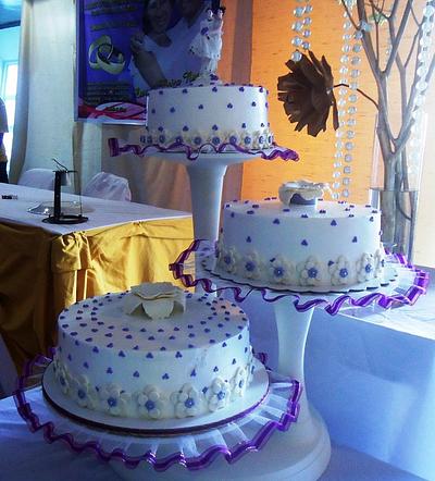 My Last Wedding Cake Project for 2012 - Cake by Venelyn G. Bagasol