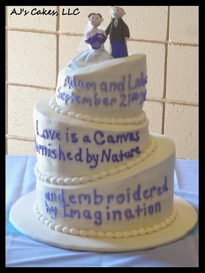 Topsy Turvy Wedding Cake - Cake by Amanda Reinsbach