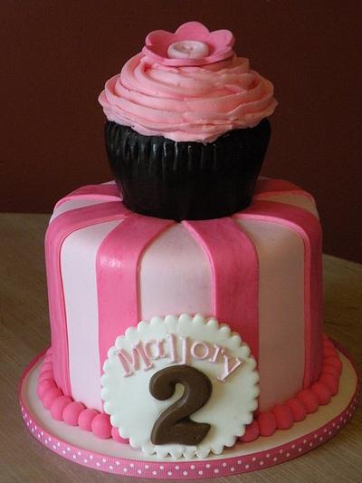 "Cupcake" themed 2nd birthday - Cake by Dani Johnson