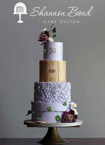 Secret Garden Sweet 16 Cake - Cake by Shannon Bond Cake Design