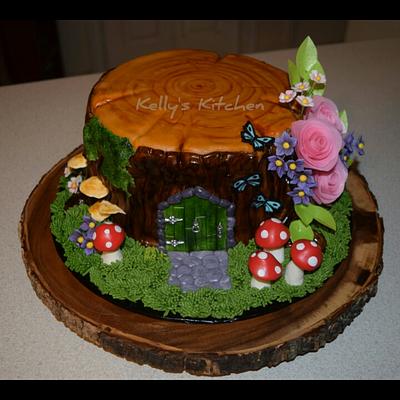 Fairy House Birthday Cake - Cake by Kelly Stevens