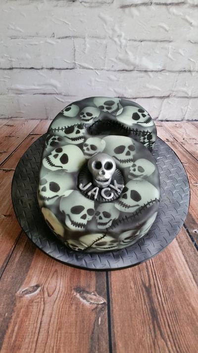 Skull Cake - Cake by The Sugar Cake Company