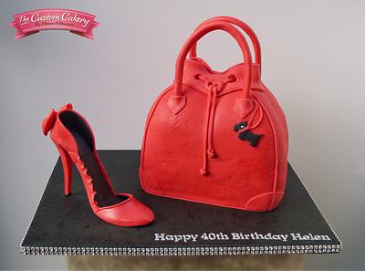 Handbag and Heel - Cake by The Custom Cakery