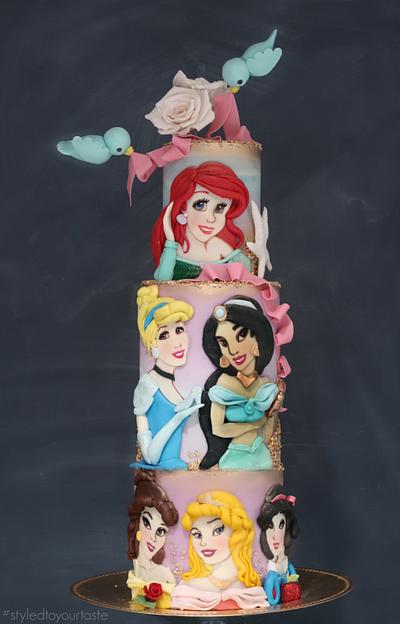 Disney Princesses Cake (classic edition) by Jackie Florendo - Cake by Jackie Florendo