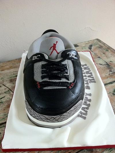 Nike Air Jordan 3 Cake - Cake by Nina Stokes