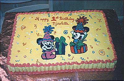 Baby Mickey & Baby Minnie - Cake by Julia 