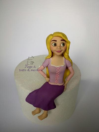 Rapunzel fondant - Cake by Mariana Frascella