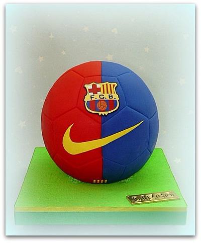 Barça soccer ball - Cake by Silvia Caeiro Cakes