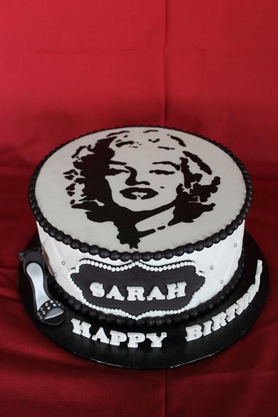 Marilyn Monroe themed birthday cake - Cake by Sweet Shop Cakes