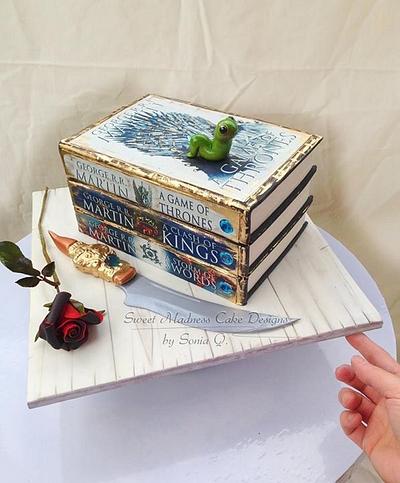 "A Game of Thrones" Book Cake - Cake by Sweet Madness Cake Designs