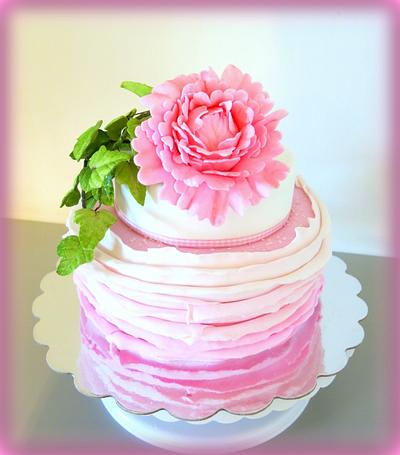 Peony cake - Cake by Sugar&Spice by NA