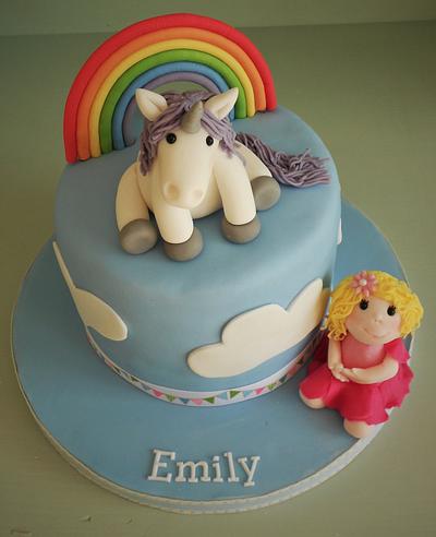 Rainbows and Unicorns - Cake by Little Aardvark Cakery