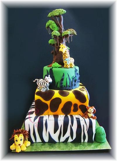 Safari Themed Baby Shower - Cake by Geelicious Confections